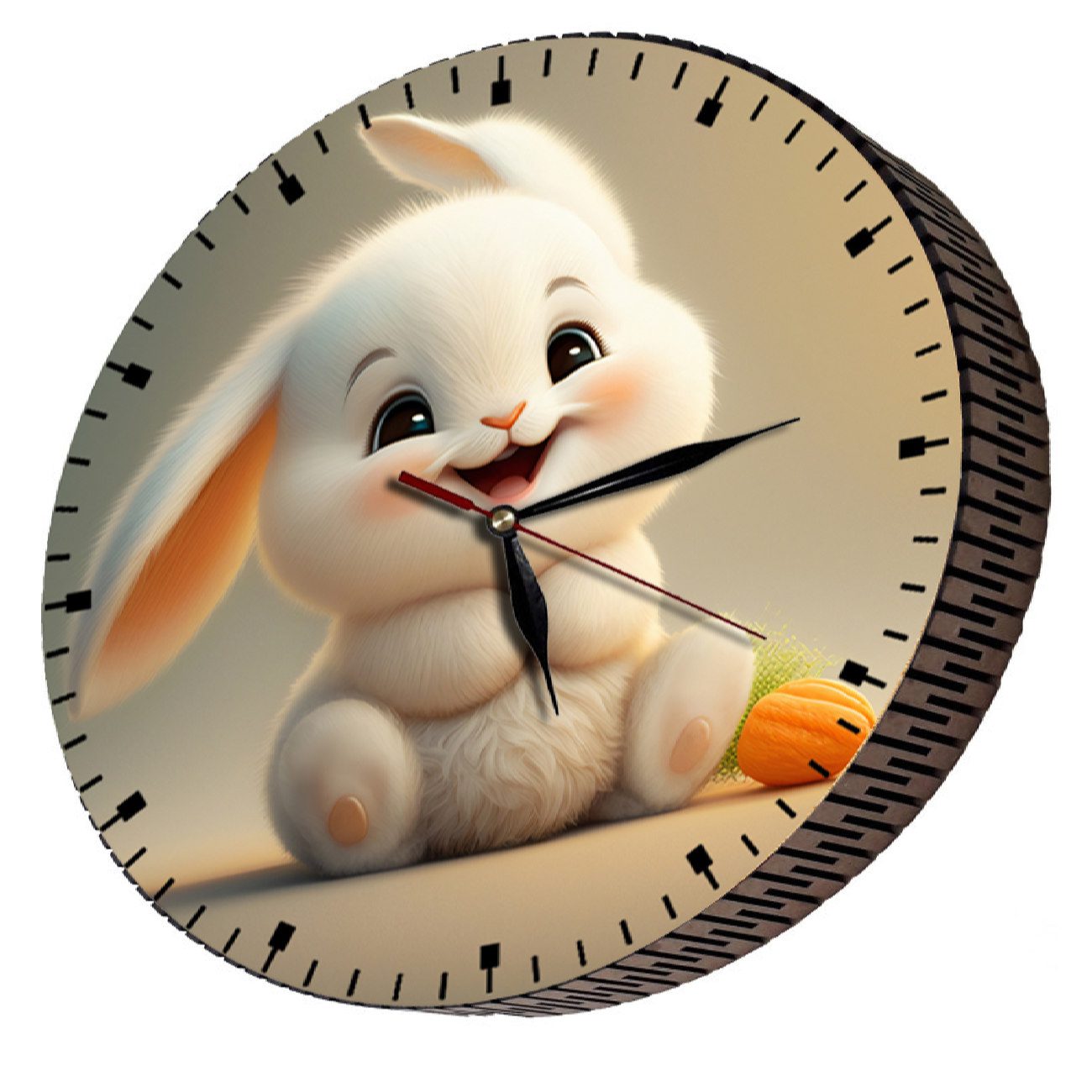 Price and Buy Wooden Nursery Wall Clock for Children’s Room Model Rabbit - Image 3