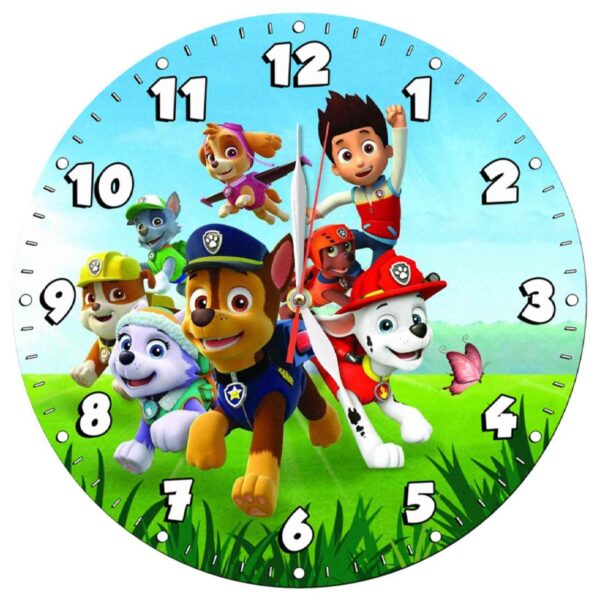 Price and Buy Wooden Nursery Wall Clock for Children’s Room with PAW Patrol Design_690049bd4a10a.jpeg Price and Buy Wooden Nursery Wall Clock for Children’s Room with PAW Patrol Design
