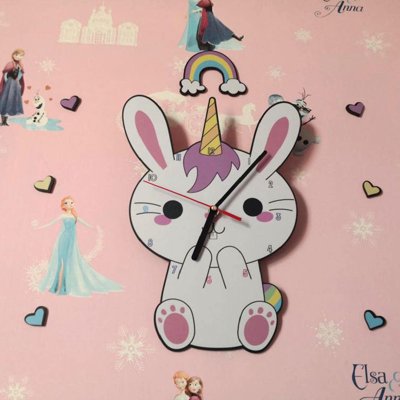 Price and Buy Wooden Nursery Wall Clock for Children’s Room with Rabbit Design - Image 3