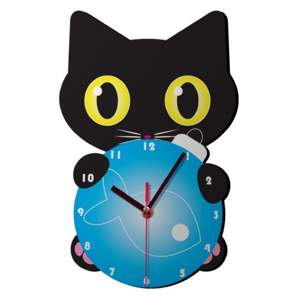 Price and Buy Wooden Nursery Wall Clock with Cute Black Cat Design_68fff35c5d176.jpeg Price and Buy Wooden Nursery Wall Clock with Cute Black Cat Design