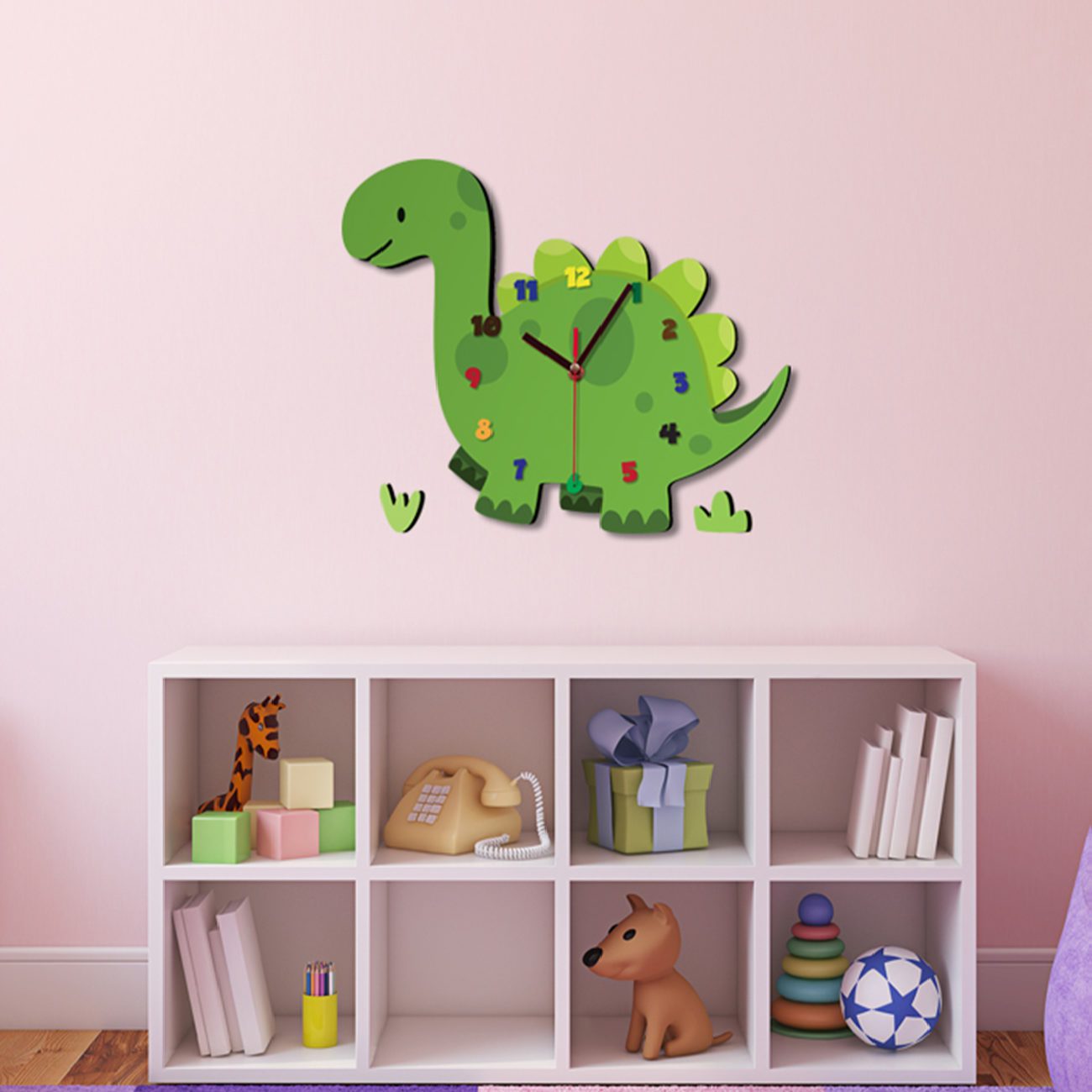 Price and Buy Wooden Nursery Wall Clock with Cute Dinosaur Design - Image 5