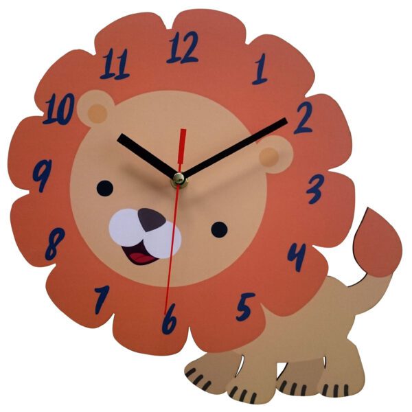 Price and Buy Wooden Nursery Wall Clock with Cute Lion Design_68fff13e6352c.jpeg Price and Buy Wooden Nursery Wall Clock with Cute Lion Design