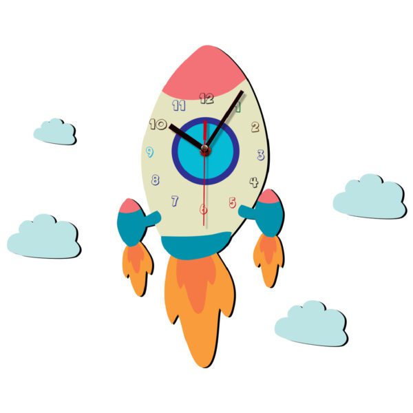 Price and Buy Wooden Nursery Wall Clock with Jet Design_68fff5373d552.jpeg Price and Buy Wooden Nursery Wall Clock with Jet Design
