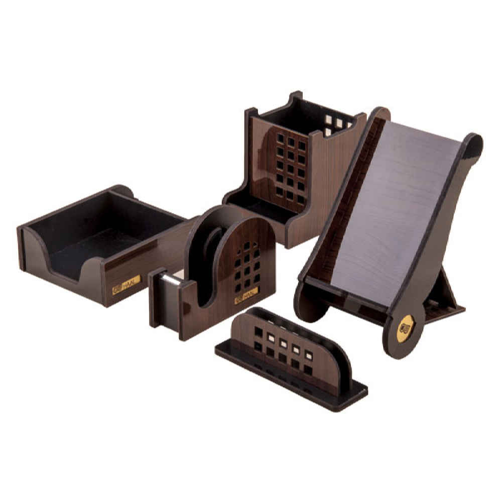 Price and Buy Wooden Office Desk Organizer Accessories – Model Edari (5pcs)
