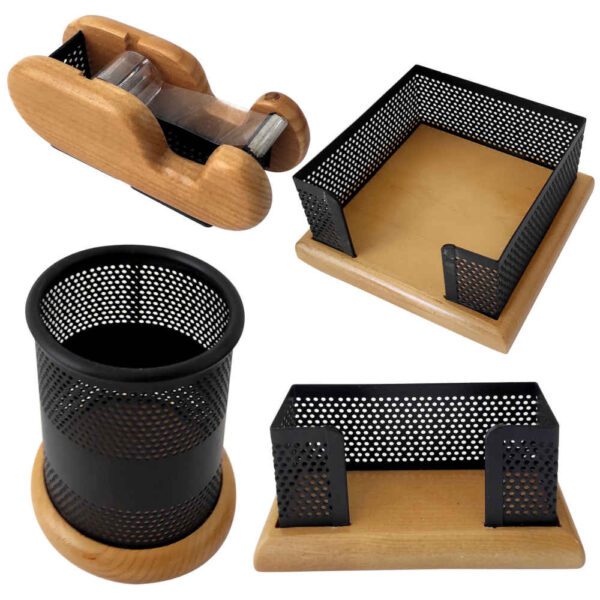 Price and Buy Wooden Office Desk Organizer Accessories – Model Vandad (4pcs)_68fd5b6429e41.jpeg Price and Buy Wooden Office Desk Organizer Accessories – Model Vandad (4pcs)