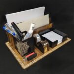 Price and Buy Wooden Office Desk Organizer with Geometric Design - Image 4