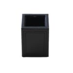 Price and Buy Wooden Office Desk Set with Leather Coating Pack of 5 in Black - Image 4