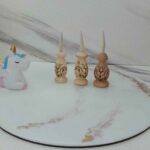 Price and Buy Wooden Persian Kohl Holder Set of 5 with Flower Design - Image 5