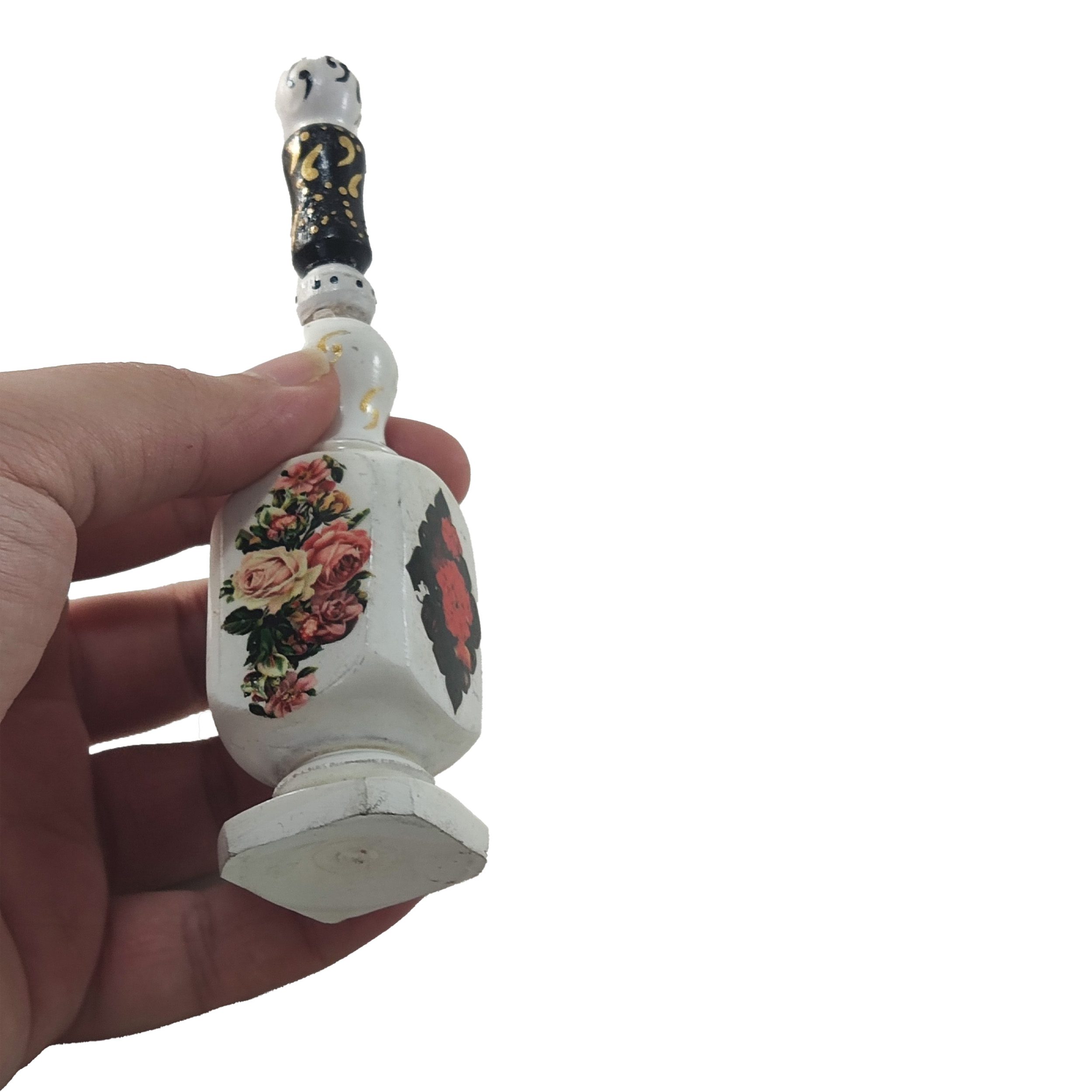 Price and Buy Wooden Persian Surma Dani Container for Keeping Kohl Floral Design (x2) - Image 7