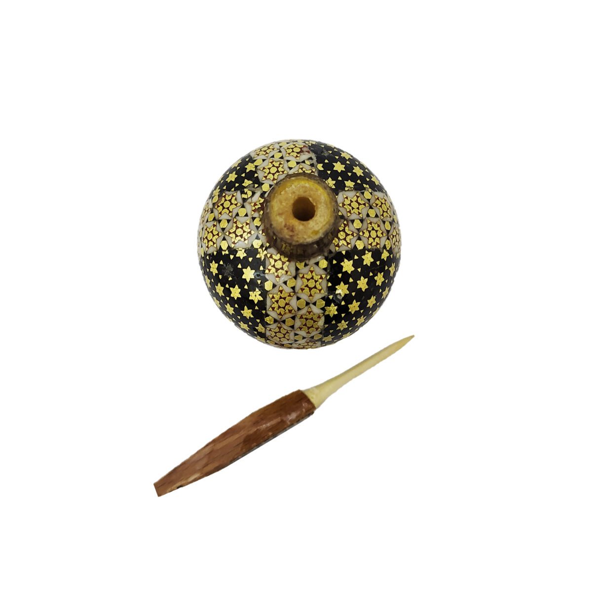 Price and Buy Wooden Persian Surma Dani Container for Keeping Kohl Khatamkari Design - Image 4