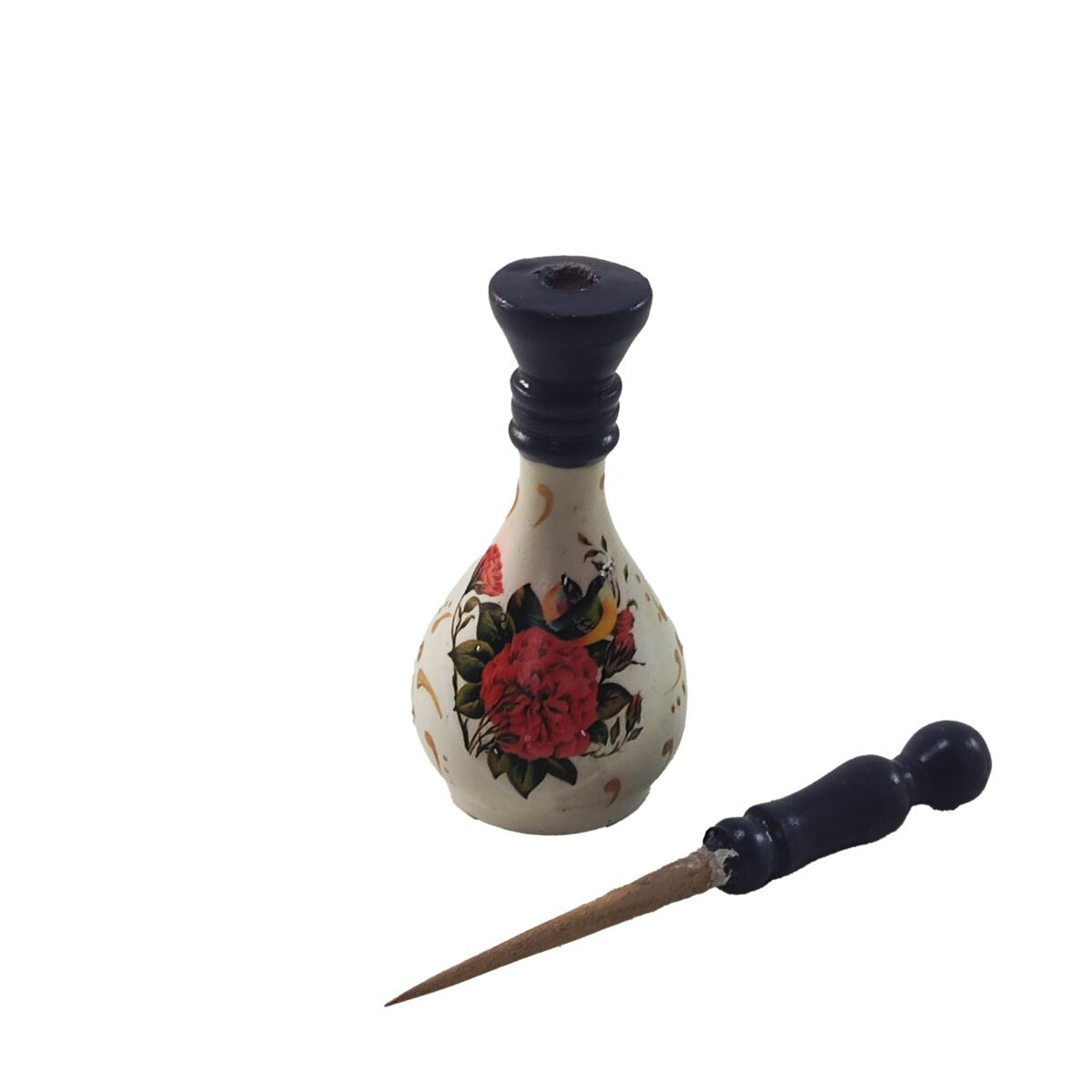 Price and Buy Wooden Persian Surma Dani Handmade for Keeping Kohl (x2) - Image 3