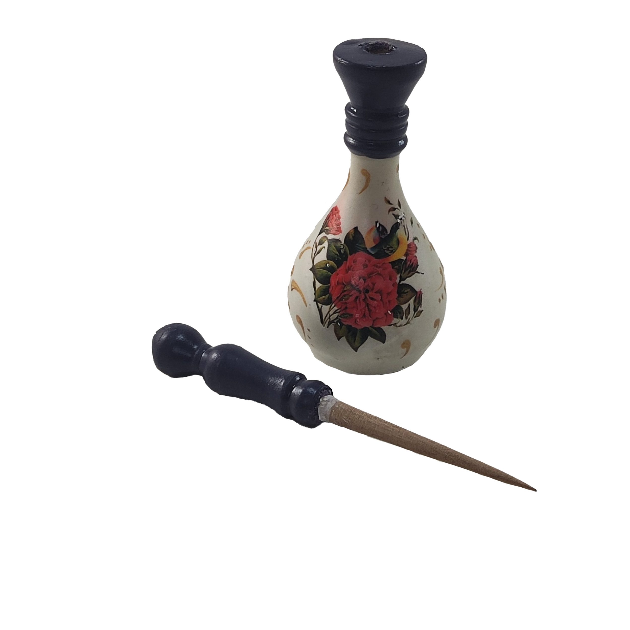 Price and Buy Wooden Persian Surma Dani Handmade for Keeping Kohl (x2) - Image 11