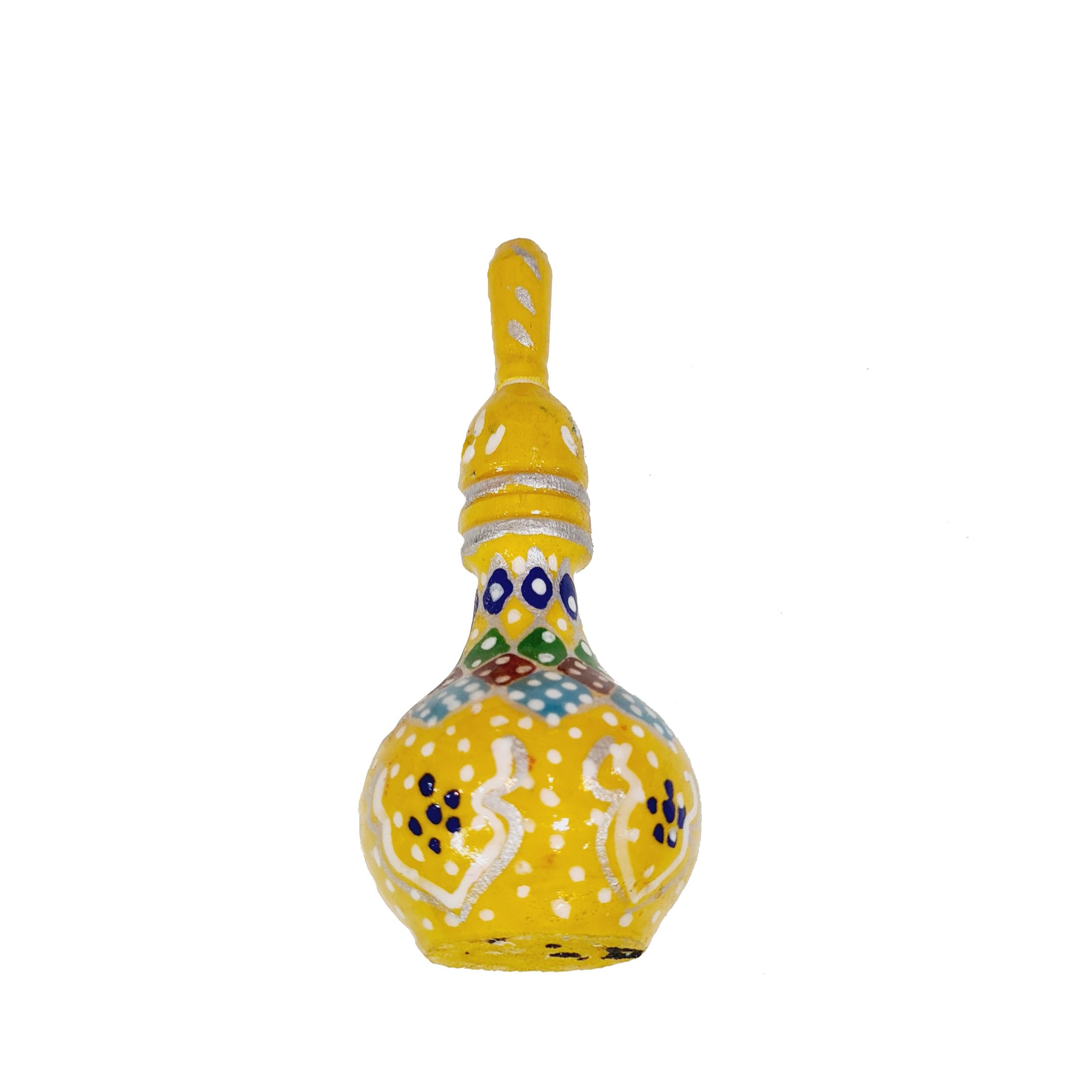 Price and Buy Wooden Persian Surma Dani Kohl Bottle with Persian Khatamkari Yellow (x2)