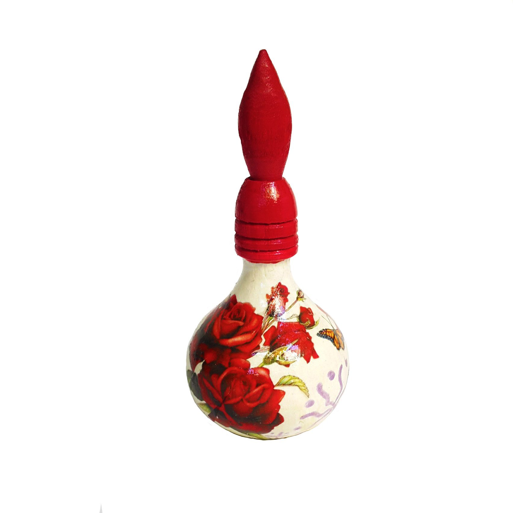 Price and Buy Wooden Persian Surma Dani Kohl Holder Floral Red (x2)