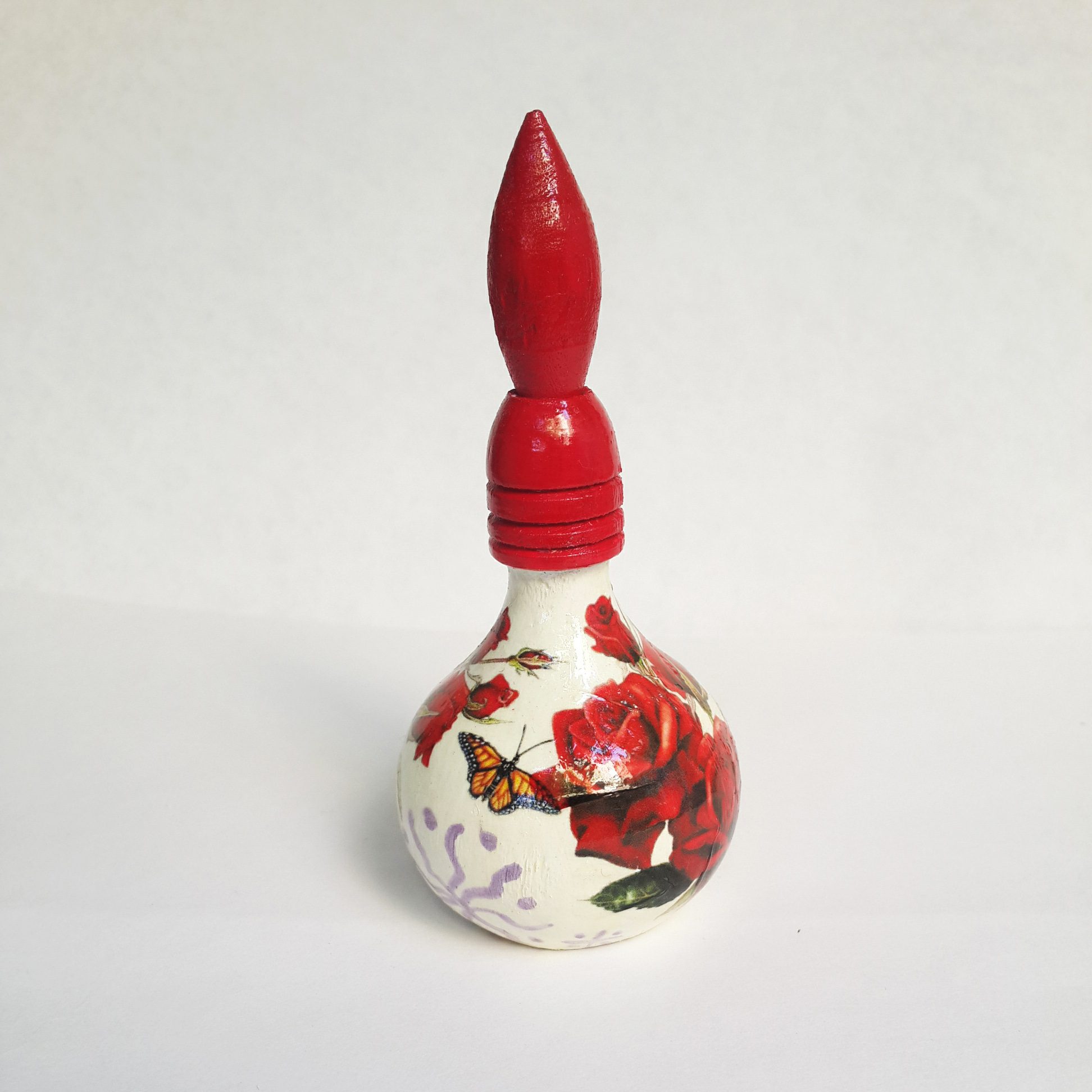 Price and Buy Wooden Persian Surma Dani Kohl Holder Floral Red (x2) - Image 4