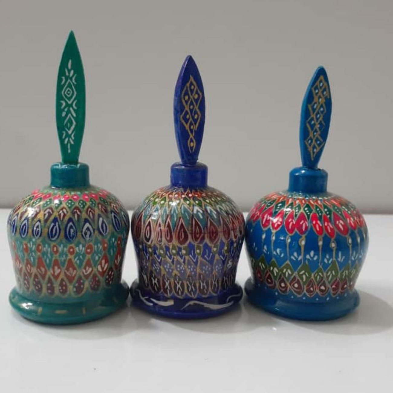 Price and Buy Wooden Persian Surma Dani Kohl Holder with Persian Inspired Design (x3)