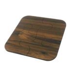 Price and Buy Wooden Puzzle Coaster Set – Suitable for Coffee Tables & Home Decor (4x)