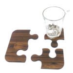 Price and Buy Wooden Puzzle Coaster Set – Suitable for Coffee Tables & Home Decor (4x) - Image 3