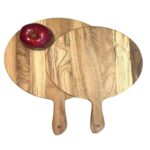 Price and Buy Wooden Serving & Cutting Board – Ideal for Cheese Board and Charcuterie (Set of 2) - Image 3