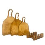 Price and Buy Wooden Serving & Cutting Board Set with Stand – Set of 3 - Image 3