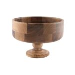 Price and Buy Wooden Serving Stand with Round and Bowl-Shaped