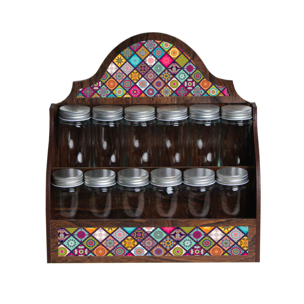 Price and Buy Wooden Spice Rack with 12 Jars – Persian Inspired Barsam_68fd2d9328ac9.jpeg Price and Buy Wooden Spice Rack with 12 Jars – Persian Inspired Barsam - Image 1