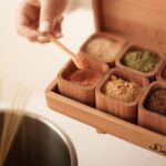 Price and Buy Wooden Spice Rack with 6 Boxe’s Organized Storage for Your Kitchen - Image 5