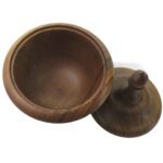 Price and Buy Wooden Sugar Bowl for Stylish Storage – Carved Harmony - Image 4