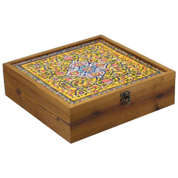 Price and Buy Wooden Tea box Organizer with chests and Persian Pattern Nava_68fcb6a41d82a.jpeg Price and Buy Wooden Tea box Organizer with chests and Persian Pattern Nava