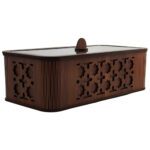 Price and Buy Wooden Tea Storage Box with Geometric Home Décor Theme - Image 3