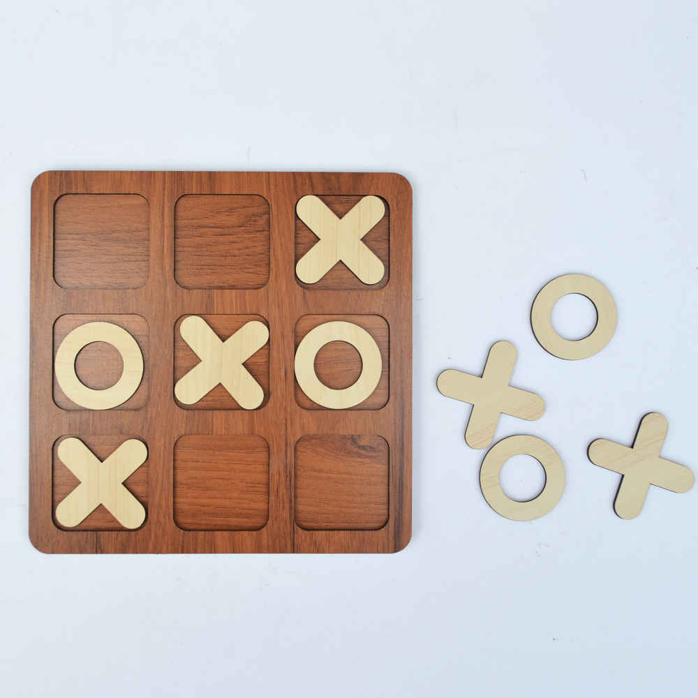 Price and Buy Wooden Tic Tac Toe Board Game – Classic Strategy with Elegant Design - Image 3