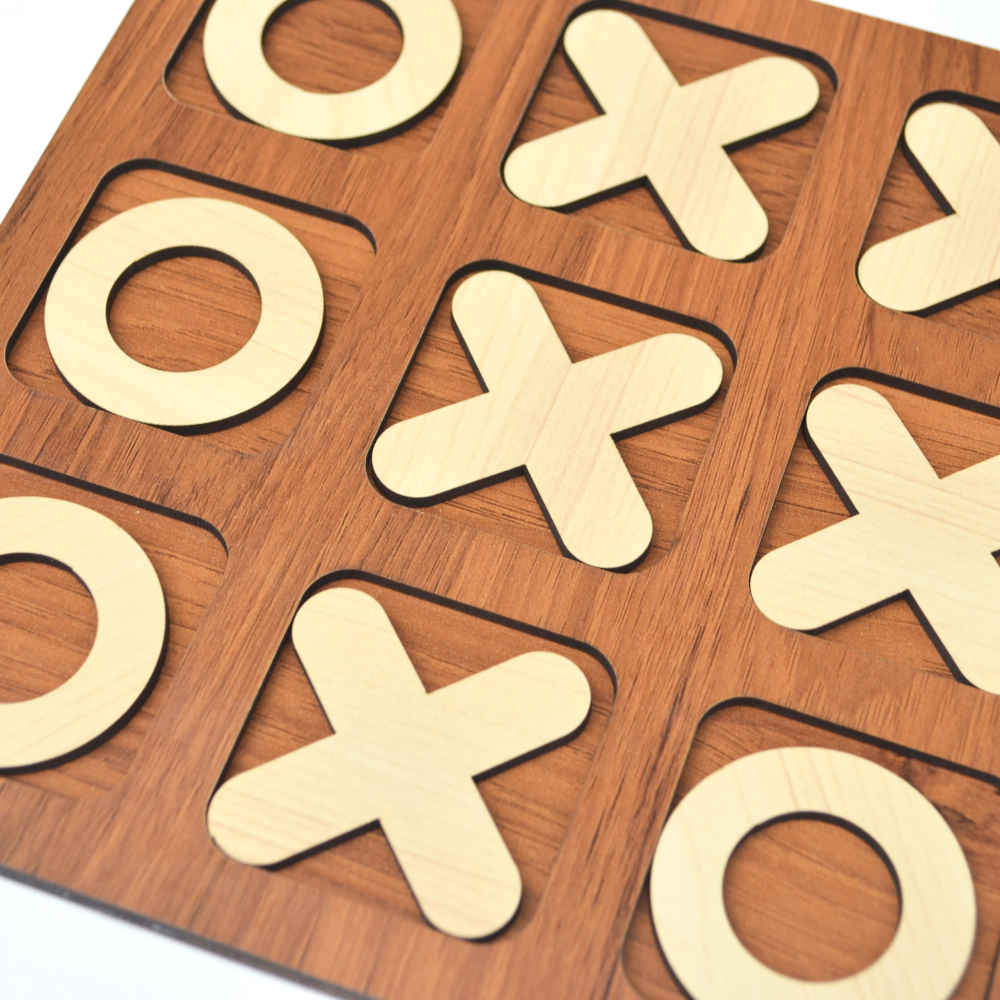 Price and Buy Wooden Tic Tac Toe Board Game – Classic Strategy with Elegant Design - Image 4