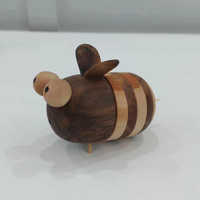 Price and Buy Wooden Toothpick Dispenser with Bee Design for Table Settings - Image 3