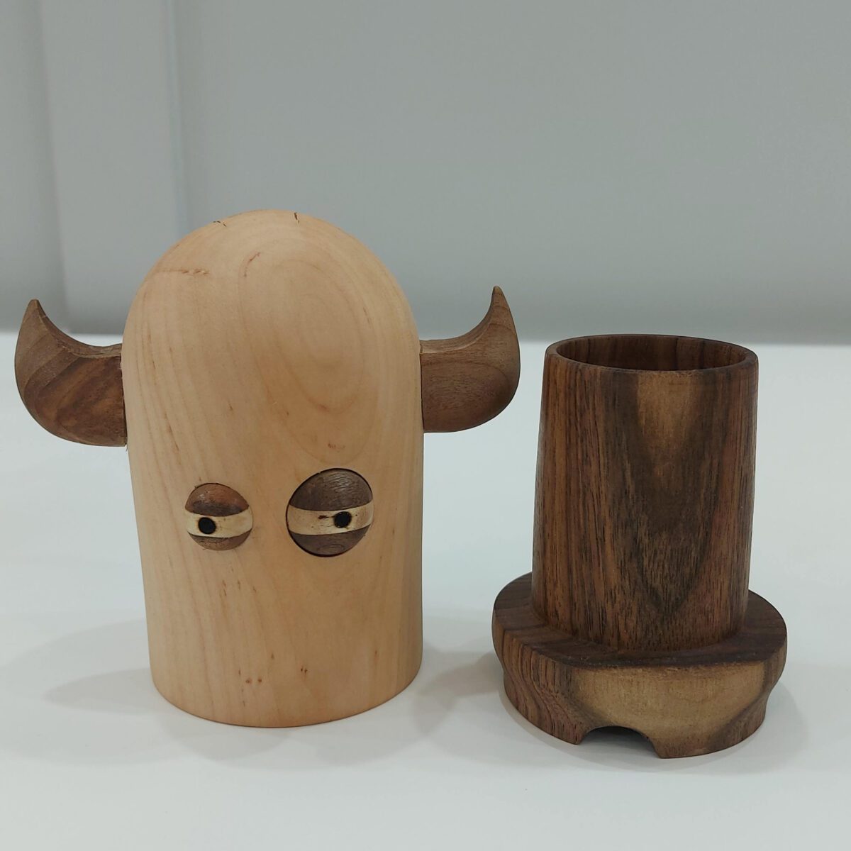 Price and Buy Wooden Toothpick Dispenser with Fantasy Viking Design in Brown - Image 5