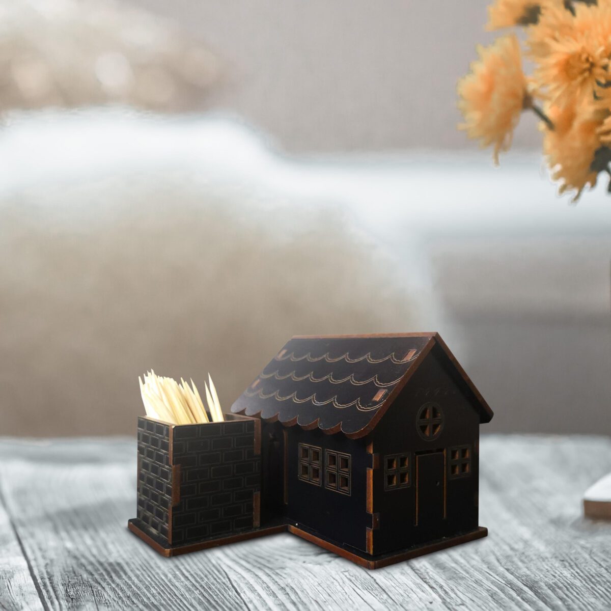Price and Buy Wooden Toothpick Holder with Cottage Design for Your Table - Image 3