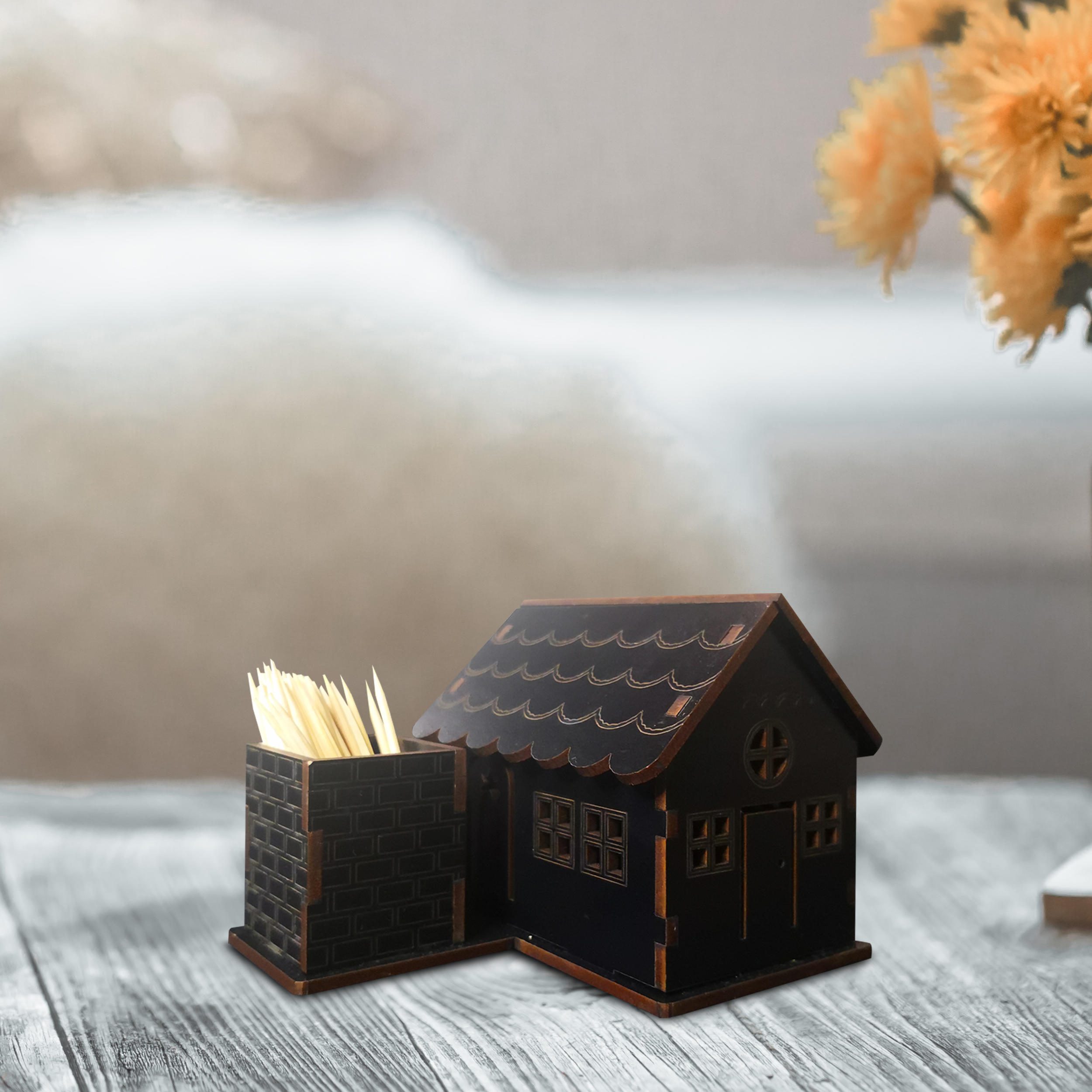 Price and Buy Wooden Toothpick Holder with Cottage Design for Your Table - Image 3