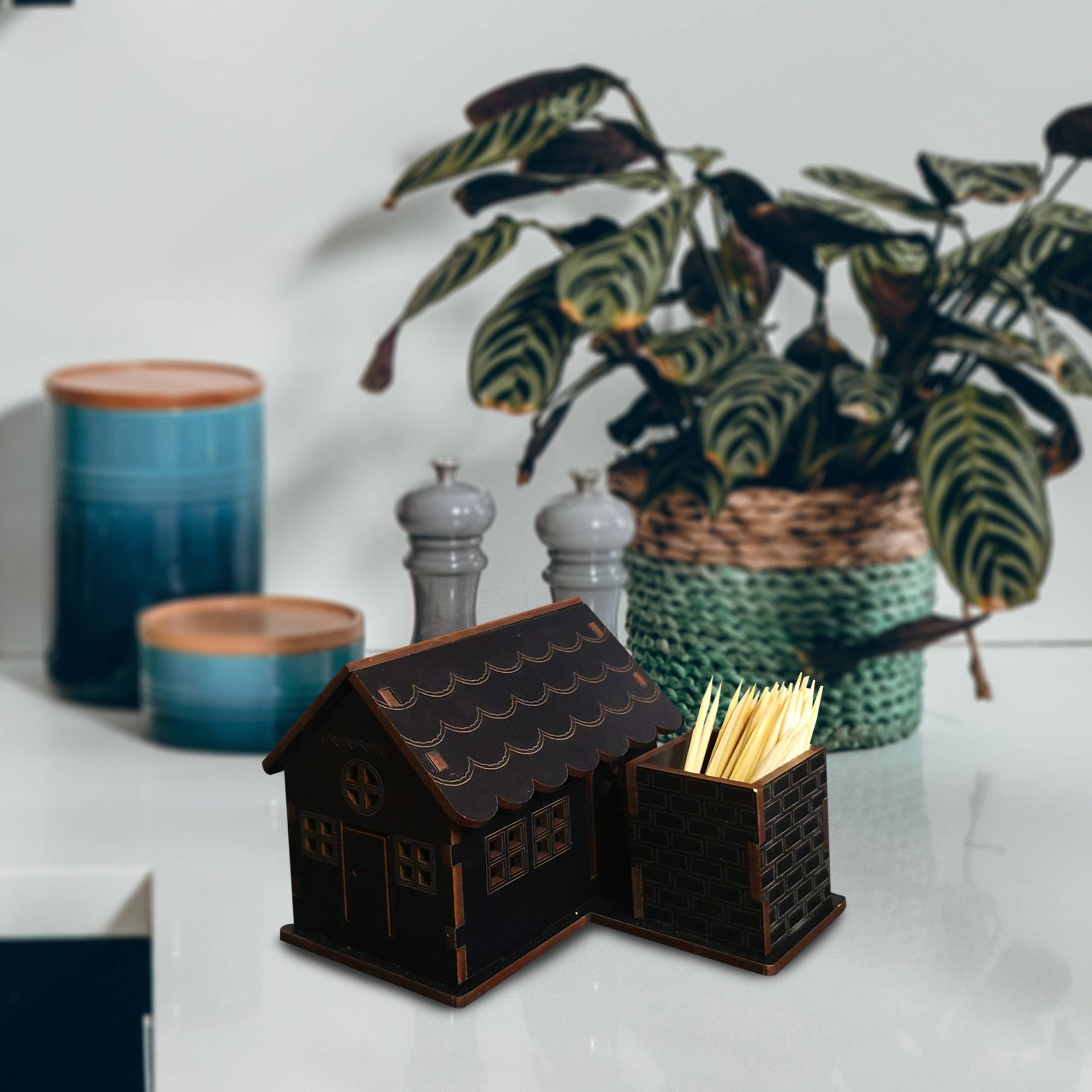 Price and Buy Wooden Toothpick Holder with Cottage Design for Your Table - Image 5