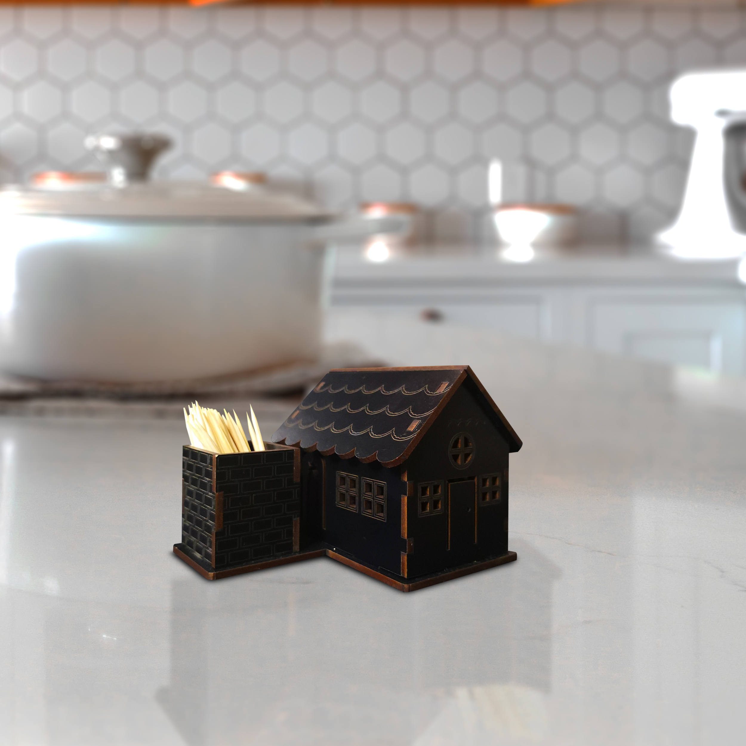 Price and Buy Wooden Toothpick Holder with Cottage Design for Your Table - Image 9
