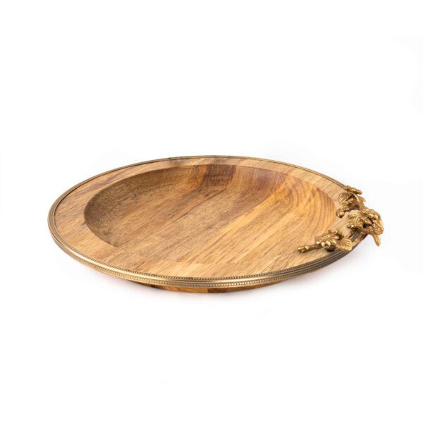 Price and Buy Wooden Tray with Golden Border & Floral Design – Elegant & Giftable_68fe6bc67166a.jpeg Price and Buy Wooden Tray with Golden Border & Floral Design – Elegant & Giftable