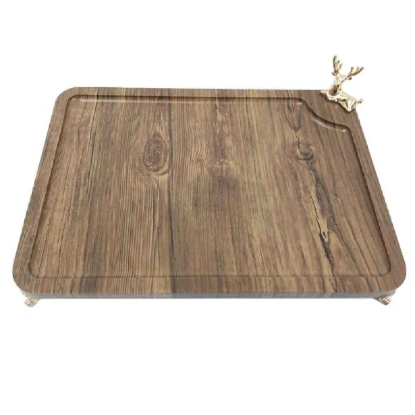 Price and Buy Wooden Tray with Golden Steel Deer & Base – Unique Centerpiece for Serving_68fe6ae62eea3.jpeg Price and Buy Wooden Tray with Golden Steel Deer & Base – Unique Centerpiece for Serving