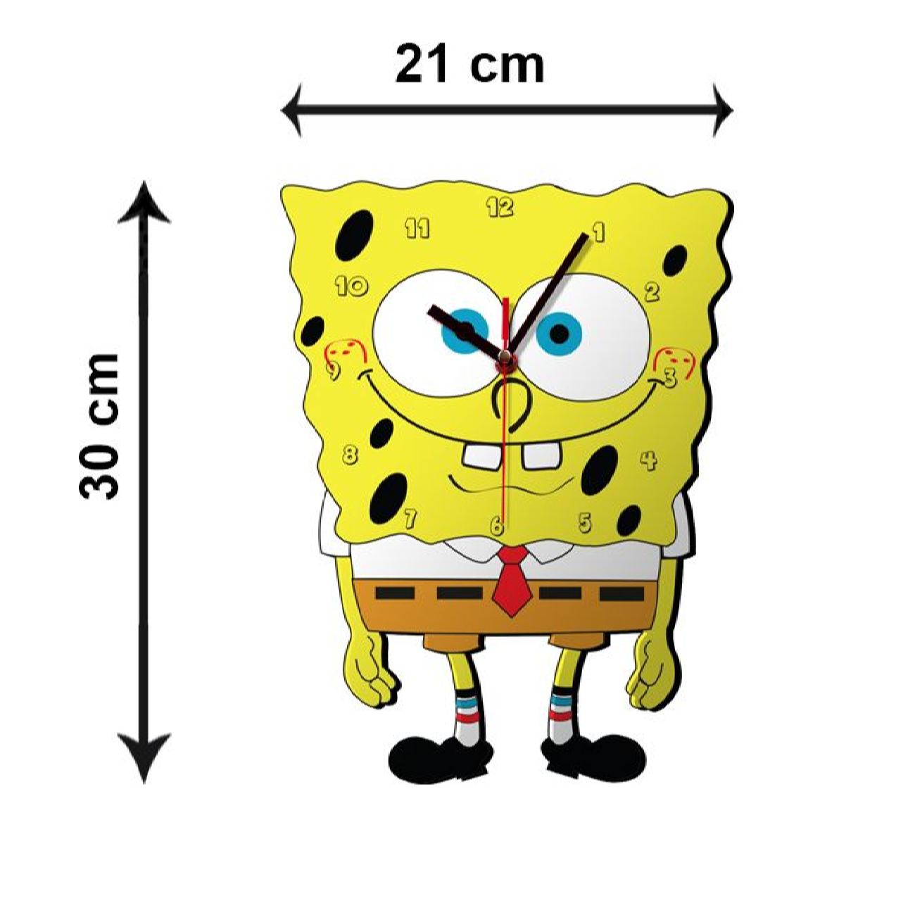 Price and Buy Wooden Wall Clock for Children’s Room Model SpongeBob - Image 4
