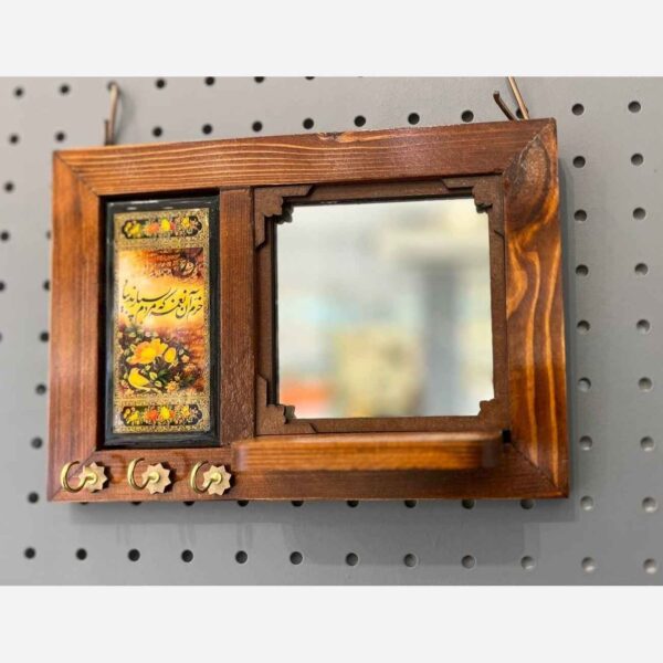 Price and Buy Wooden Wall-Mounted  Mirror Key Holder with Traditional Design_690274b034cad.jpeg Price and Buy Wooden Wall-Mounted  Mirror Key Holder with Traditional Design