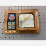 Price and Buy Wooden Wall-Mounted  Mirror Key Holder with Traditional Design - Image 3