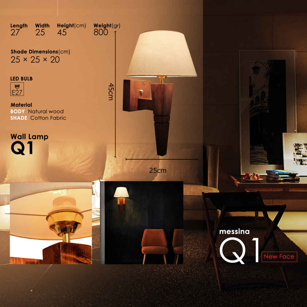 Price and Buy Wooden Wall Sconce Light Modern and Minimalist Style Cozy Aesthetic Q1 - Image 3