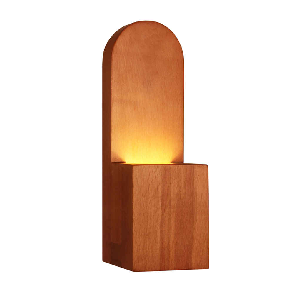 Price and Buy Wooden Wall Sconce Light Modern and Minimalist Style Cozy Aesthetic U9