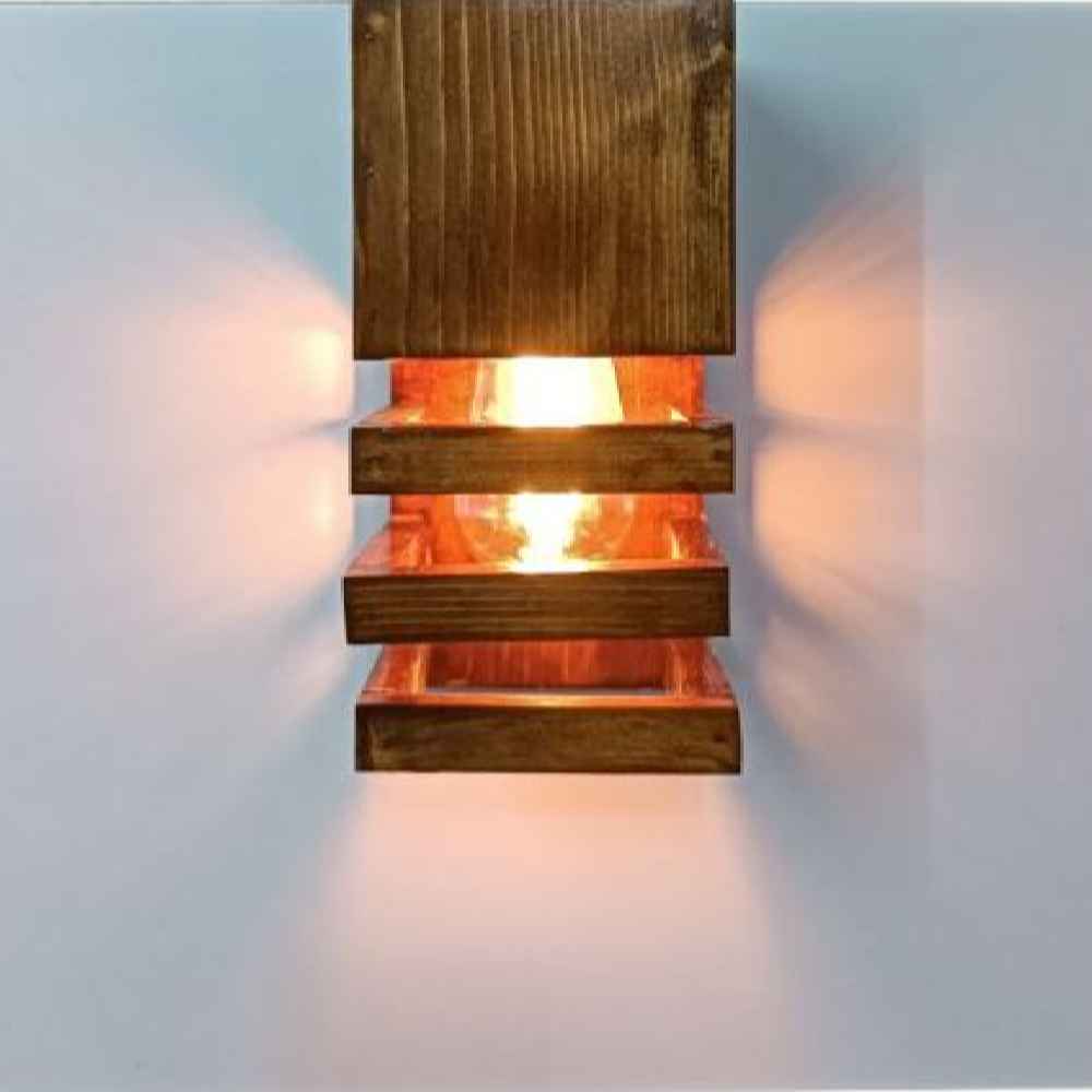 Price and Buy Wooden Wall Sconce Light Modern and Minimalist Style Cozy Aesthetic - Image 3