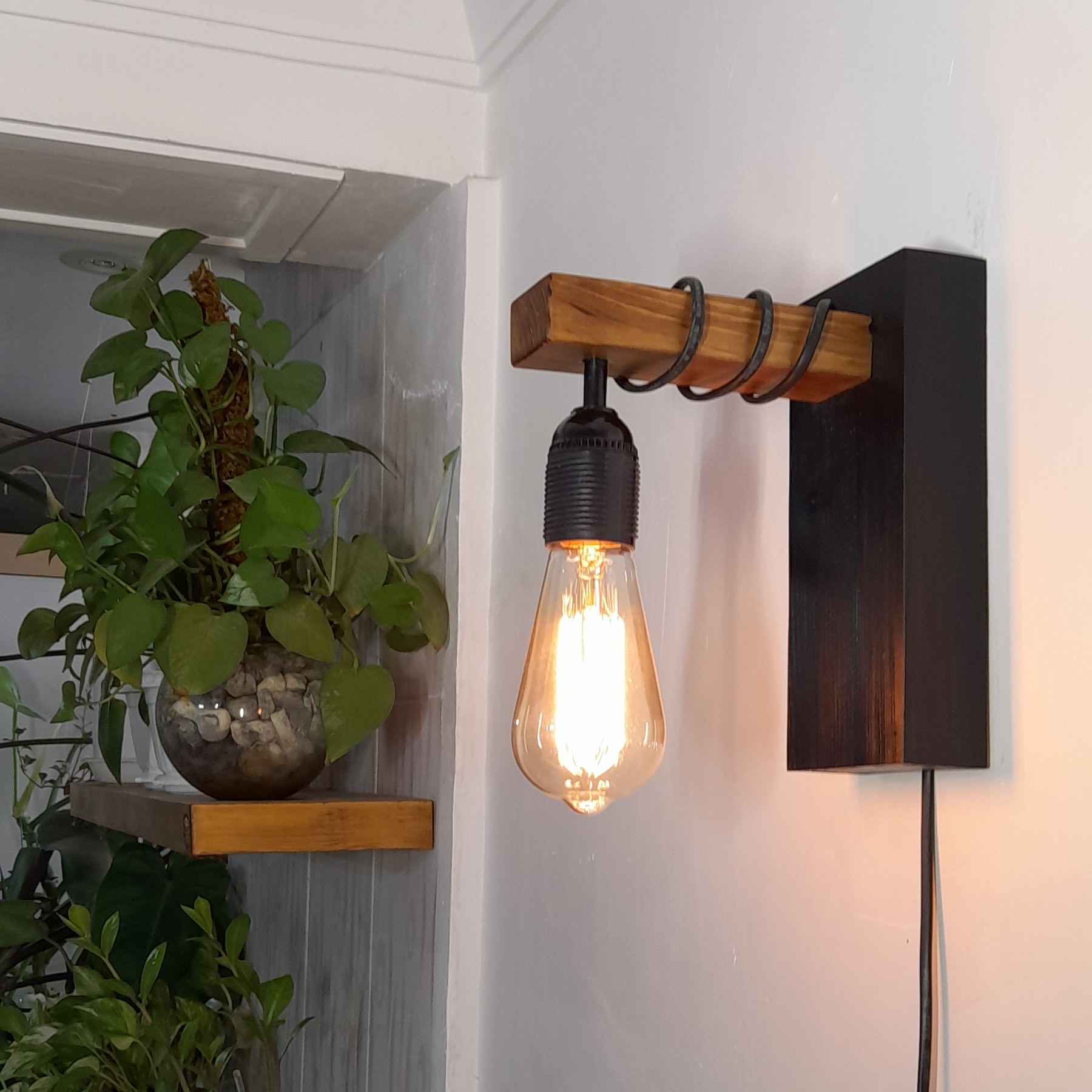 Price and Buy Wooden Wall Sconce Light Modern and Minimalist
