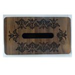 Price and Buy Wooden Waste Basket & Tissue Box Set – Floral Pattern - Image 4