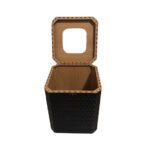 Price and Buy Wooden Waste Basket & Tissue Box Set with Hinged Lid - Image 4