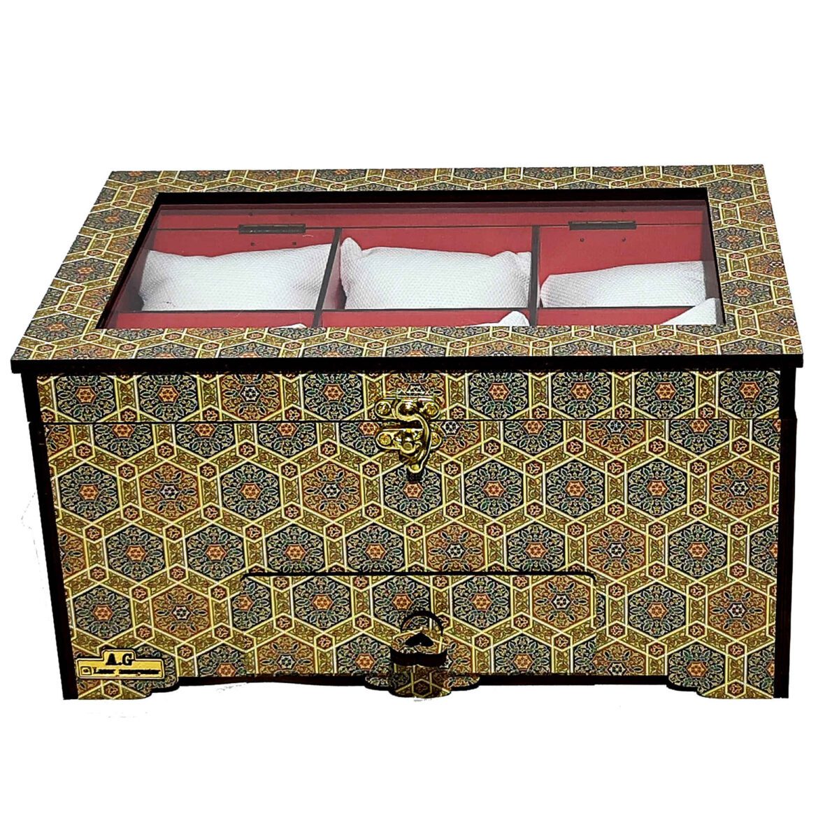 Price and Buy Wooden Watch Box – 6 Slots, Inspired by Persian Elegance